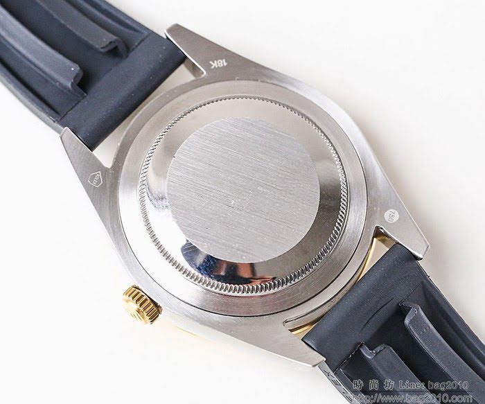 ROLEX勞力士 日誌月相型 904蠔式鋼 18k微納米電鍍金 五珠帶 三度防水性能 全自動進口機械男表  wssb5065
